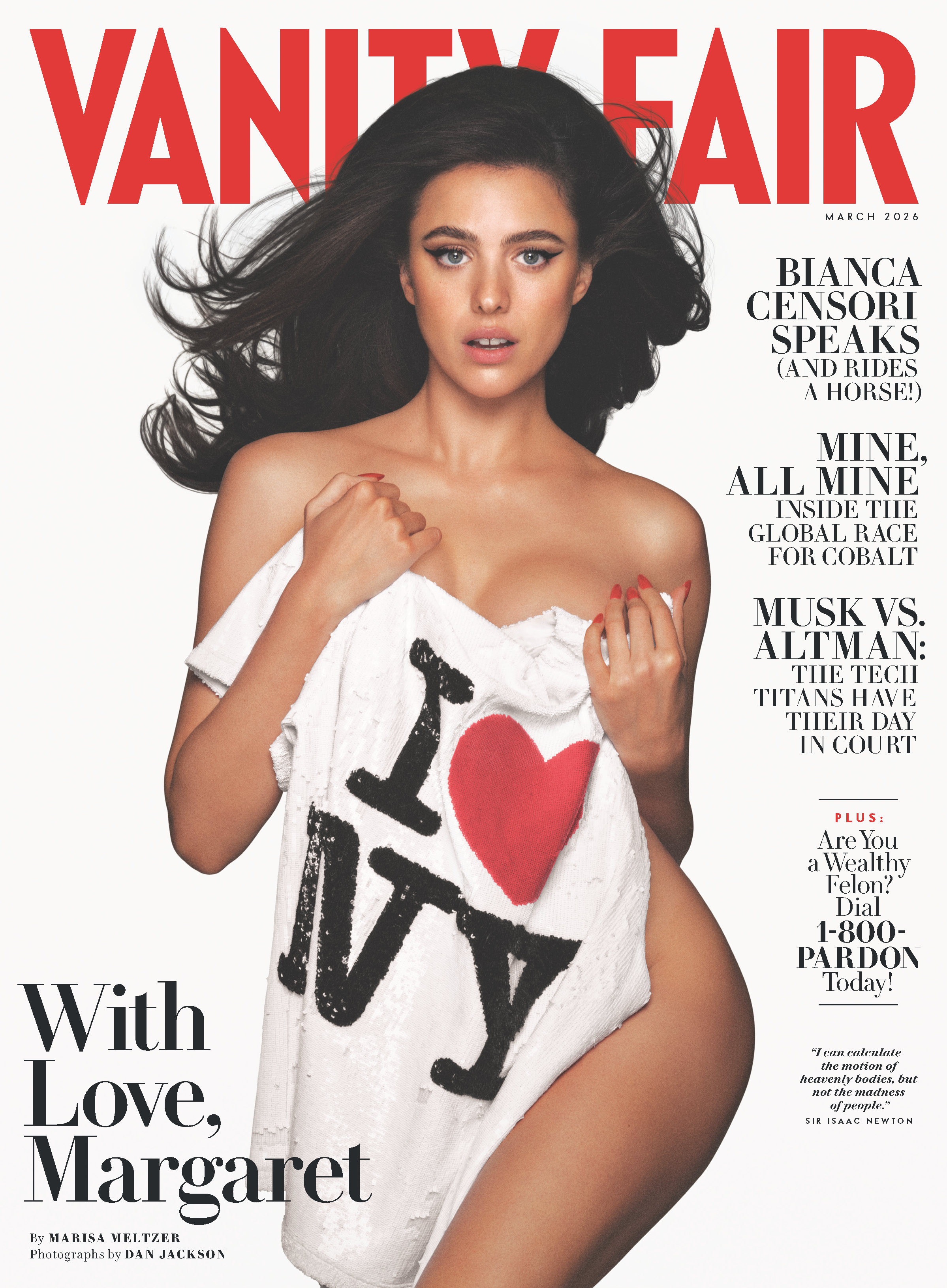 Front cover of Vanity Fair March 2026