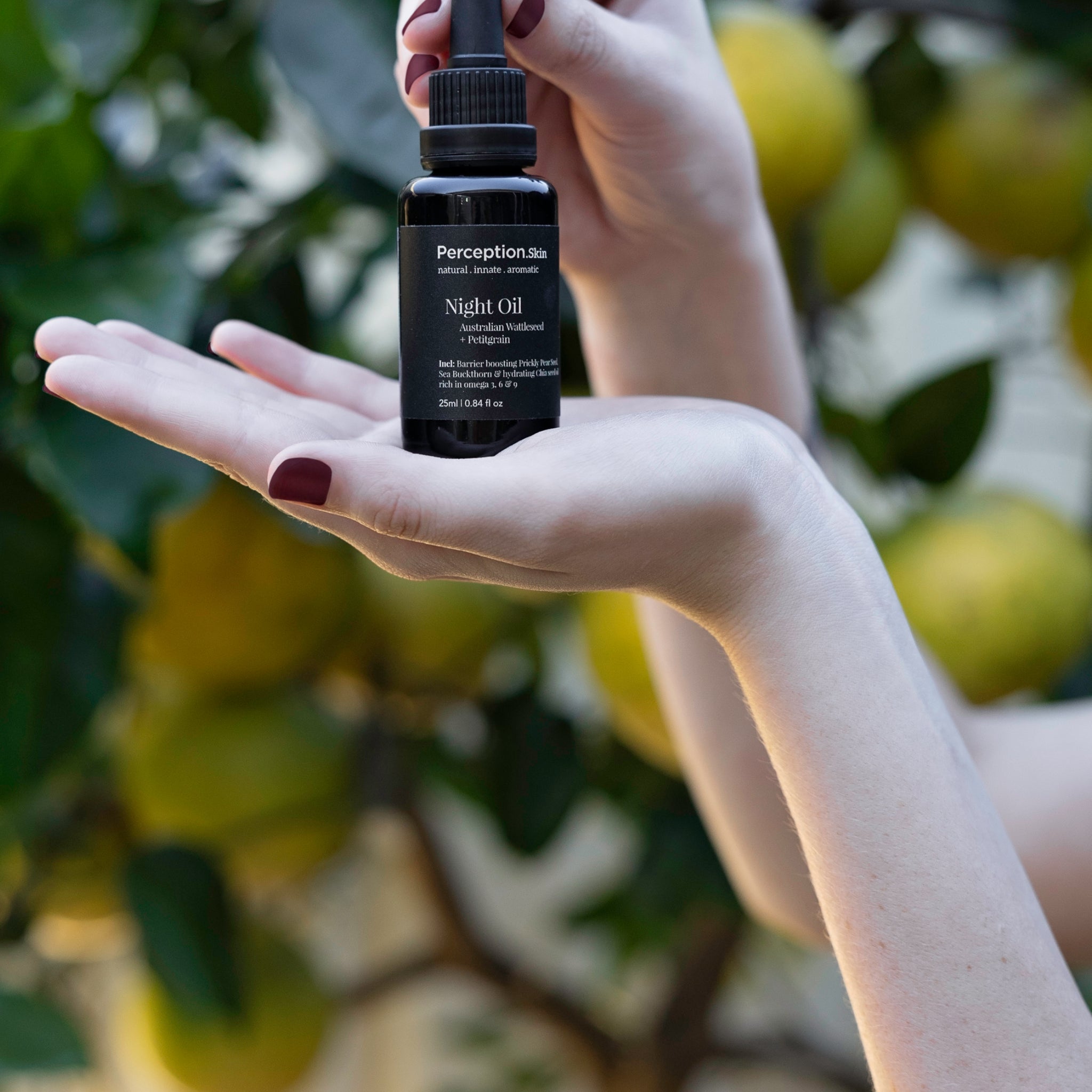 Award - Winning Australian Wattleseed + Petitgrain Night Oil - Perception Skin